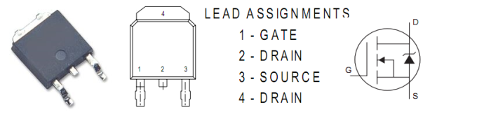 IRF IRFR1205 symbol and package - ChapsLab.com